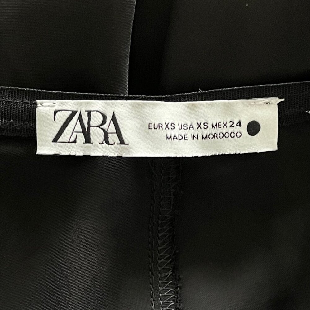 Zara Limited Edition Long Satin Effect Skirt in Black - Picture 10 of 16